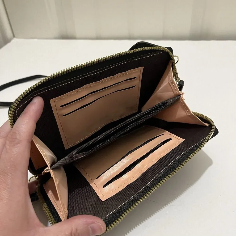 Forever Lovely Design for Madley Clutch Cell Phone Wallet Crossbody Purse Black